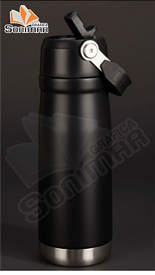 Garrafa Térmica 650ml Preta
