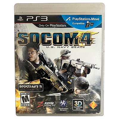 Jogo SOCOM 4 Navy SEALs Mídia Fisica - PS3 - Usado
