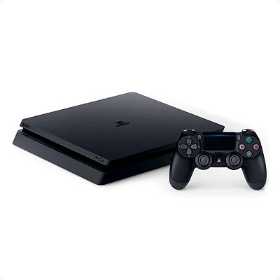 Console Sony Playstation 4 Slim 1 TB Jet Black - PS4 - Usado