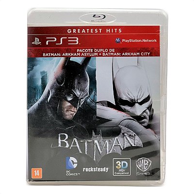 Jogo Batman Arkham sylum & Arkham City Mídia Fisica  - PS3