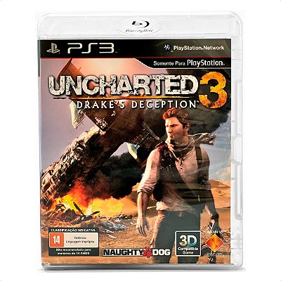 Jogo Uncharted 3 Drakes Deception Mídia Fisica Usado - PS3