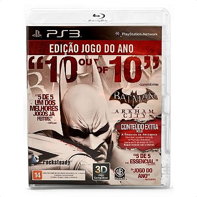 Jogo Batman Arkham City Jogo Do Ano Mídia Física Usado - PS3