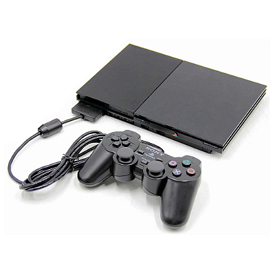 Console Sony Playstation 2 Slim Serie 9k Preto - PS2