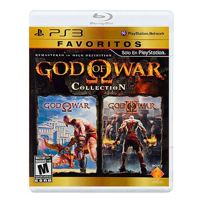 Jogo God Of War Collection  (Favoritos) PS3 Mídia Física Original Usado Com Manual