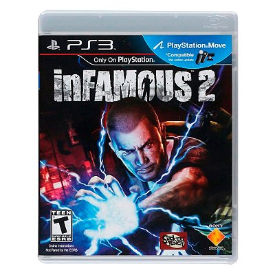 Jogo Infamous 2  PS3 Mídia Física Original Usado Com Manual