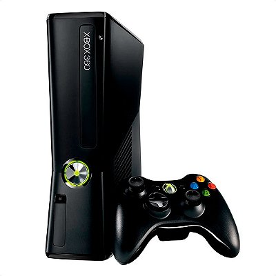 Console Microsoft Xbox 360 Slim 4GB Preto