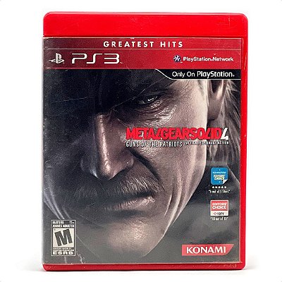 Jogo Metal Gear Solid 4 Guns Of The Patriot  (Greatest Hits) PS3 Mídia Física Original Usado Sem Manual