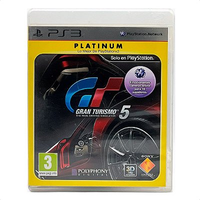 Jogo Gran Turismo 5  (Platinum) PS3 Mídia Física Original Usado Com Manual