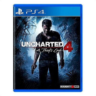 Jogo Uncharted 4: A Thief's End  Mídia Física Usado - PS4
