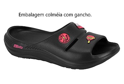 Chinelo ActVitta Nuvem Run-Beach Tennis Preto