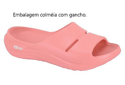 Chinelo ActVitta Nuvem Preto-Rosa