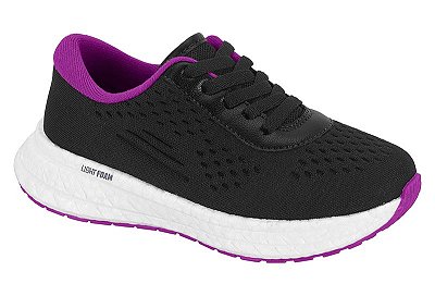 Tênis Infantil Esportivo Preto e Roxo