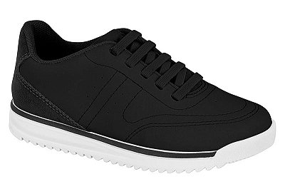 Tênis Casual Preto com Cadarço Elástico