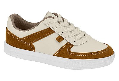 Tênis Casual Infantil Creme Caramelo