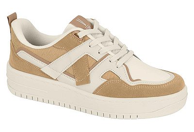 Tênis Vizzano Bege Tecido Camurça