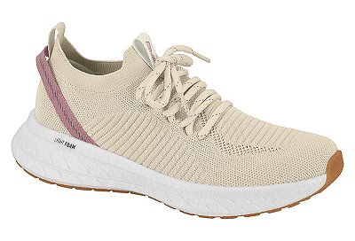 Tênis Esportivo Actvitta Bege Confortável