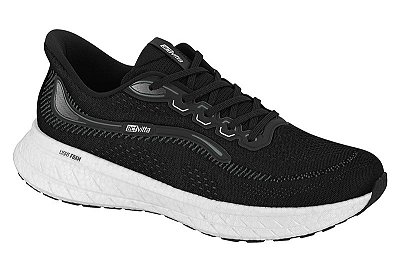 Tênis Actvitta Preto com Detalhes Brancos