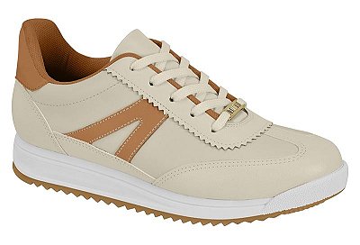 Tênis Vizzano tipo Sportivo Branco Off/Camel