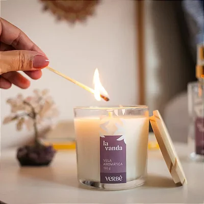 Vela de Lavanda - Relaxamento e Conforto
