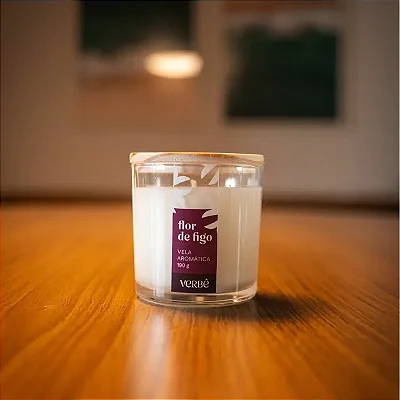 Vela de Flor de Figo - Dulçor e Sofisticação