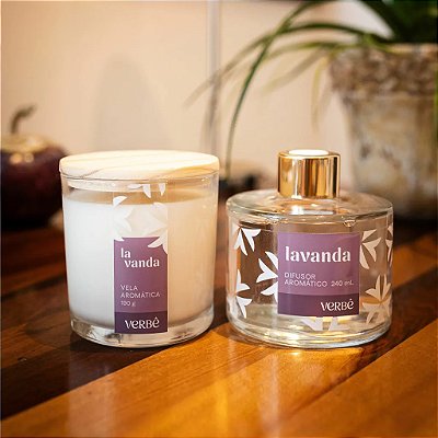 Kit Vela Aromática + Difusor de Ambientes