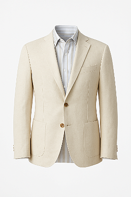 Blazer em Linho Off-White