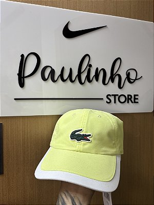 BONÉ LACOSTE CONTRASTE AMARELO