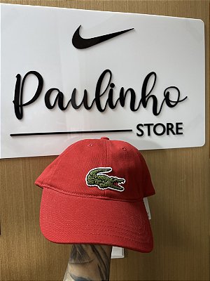 BONÉ LACOSTE BIG CROC VERMELHO