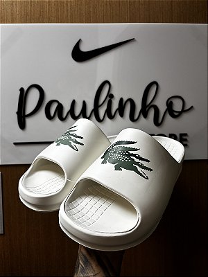 SLIDE LACOSTE BRANCO