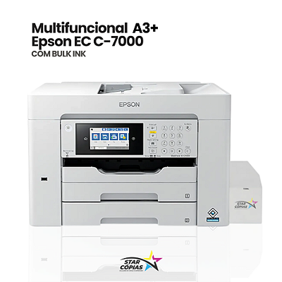 Multifuncional Epson WorkForce Pro EC-C7000 | Com Bulk-Ink