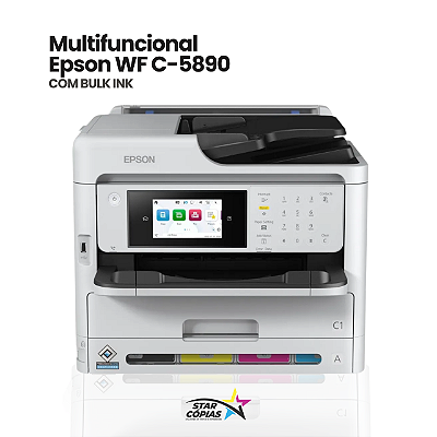 Multifuncional Epson Workforce Pro WF-C5890 | Com Bulk-Ink