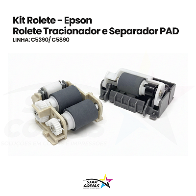 Kit Rolete Tracionador e Separador de Papel (PAD) Original Epson | WorkForce Pro C5390 / C5890