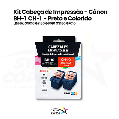 Kit Cabeça de Impressão BH-1 + CH-1 Original Canon | G5010 / G6010 / G7010