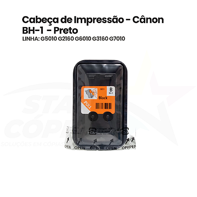 Cabeça de Impressão Preta BH-1 Original Canon | G5010 / G6010 / G7010