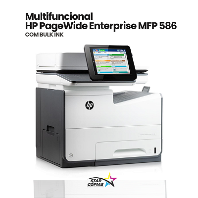 Multifuncional HP PageWide Enterprise Color MFP 586/58650 | com Bulk-Ink - REVISADA