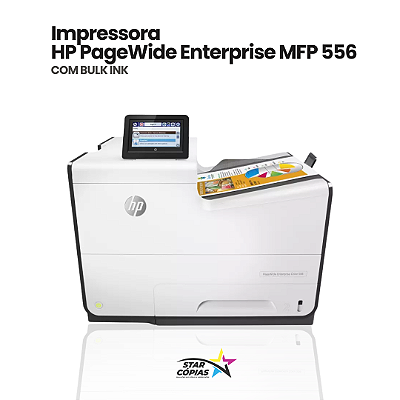 Impressora HP PageWide Enterprise Color 556/ 55650dn | com Bulk-Ink - REVISADA