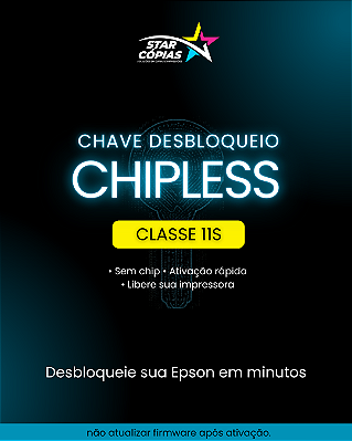 Chave Chipless Epson EC-C7000 | Classe 11S (Desbloqueio Sem Chip)