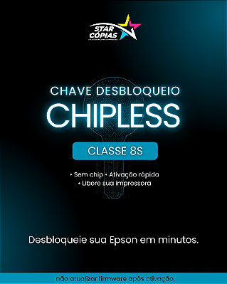 Chave Chipless Epson C5390 | Classe 8S (Desbloqueio Sem Chip)