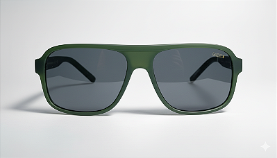 Óculos Solar TR90 Verde Fosco | Proteção UV