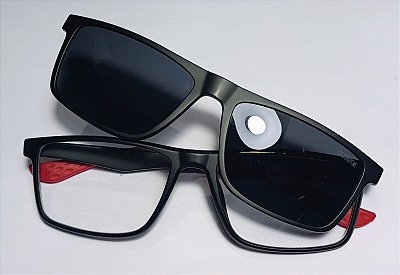 Óculos Receituário Polarizado Cinza TR90 Unissex