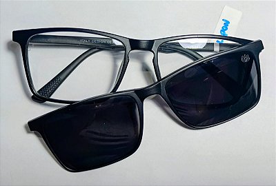 Óculos Receituário Polarizado Cinza TR90