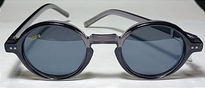 Óculos Solar TR90 redondo cinza