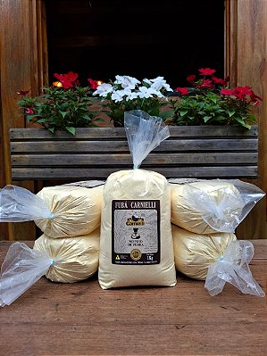 Kit 5 un. - Fubá de Moinho de Pedra Carnielli 1Kg