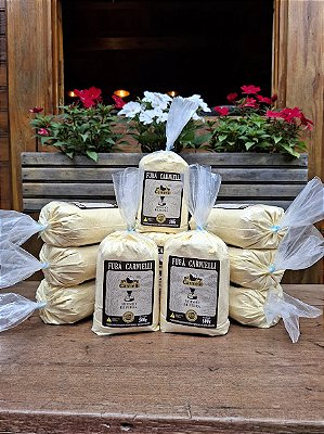 Fubá de Moinho de Pedra Carnielli - (500g)- Kit 10 unidades