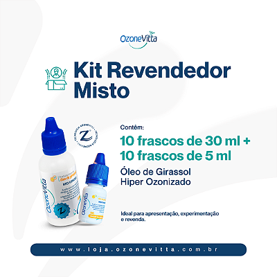 Kit Revendedor Misto Óleo de Girassol Hiper Ozonizado OzoneVitta