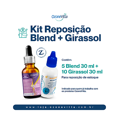 Kit Reposição Blend Uva + Girassol + Óleo OzoneVitta Tradicional