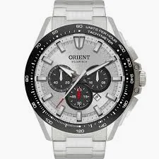 RELÓGIO ORIENT SOLARTECH CRONÓGRAFO MBSSC275 PRATA