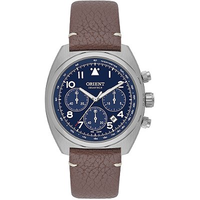RELÓGIO ORIENT SOLARTECH CRONÓGRAFO MBSCC069 PRATA