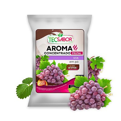Aroma Idêntico ao Natural de Uva em Pó Frutal