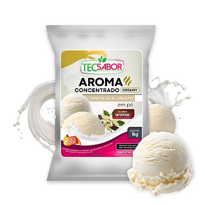 Aroma Idêntico ao Natural de Creme em Pó Creamy